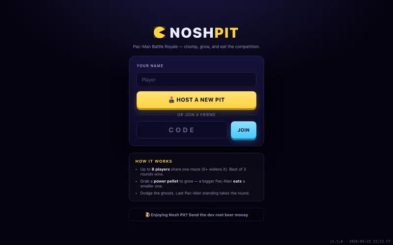 Screenshot of Nosh Pit