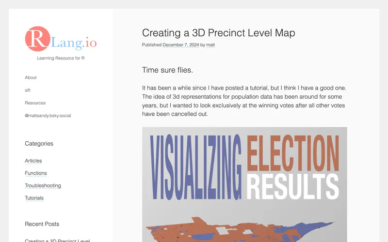 Screenshot of RLang.io