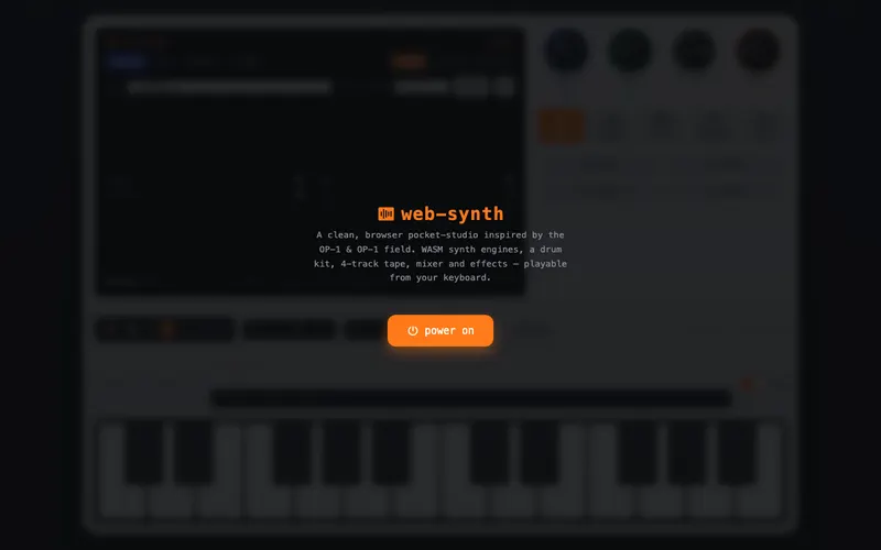 Screenshot of Web Synth